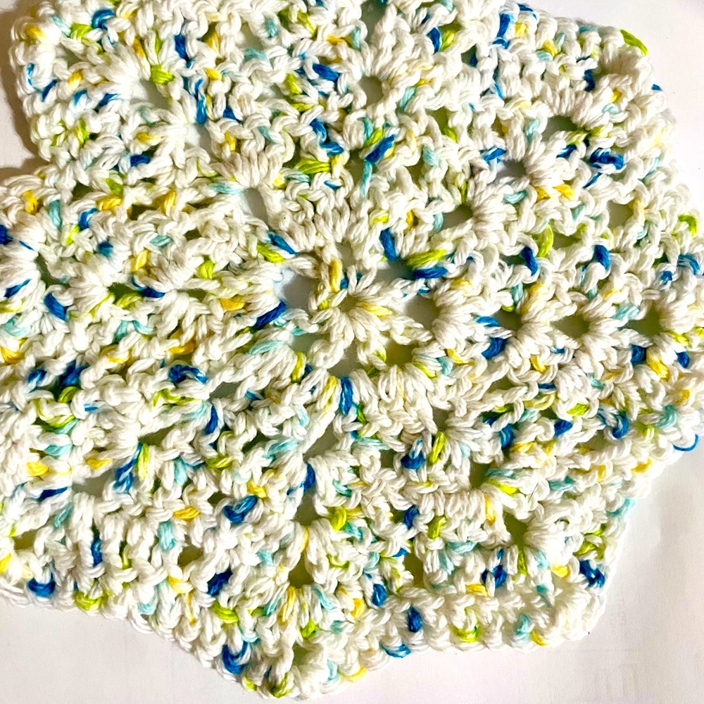 Handmade crochet trivet